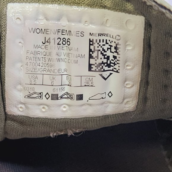 Merrell Shoes Women's Siren Hex Q2 E -Mesh Hiking Shoes Olive Green Size 8.5 - Picture 11 of 12